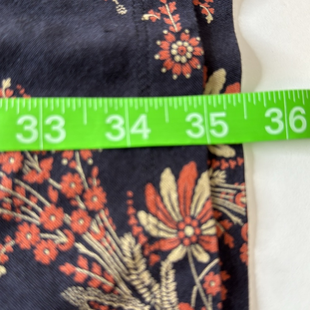 Patagonia Organic Cotton Convertible Dress Navy Blur Floral Large - Picture 12 of 12